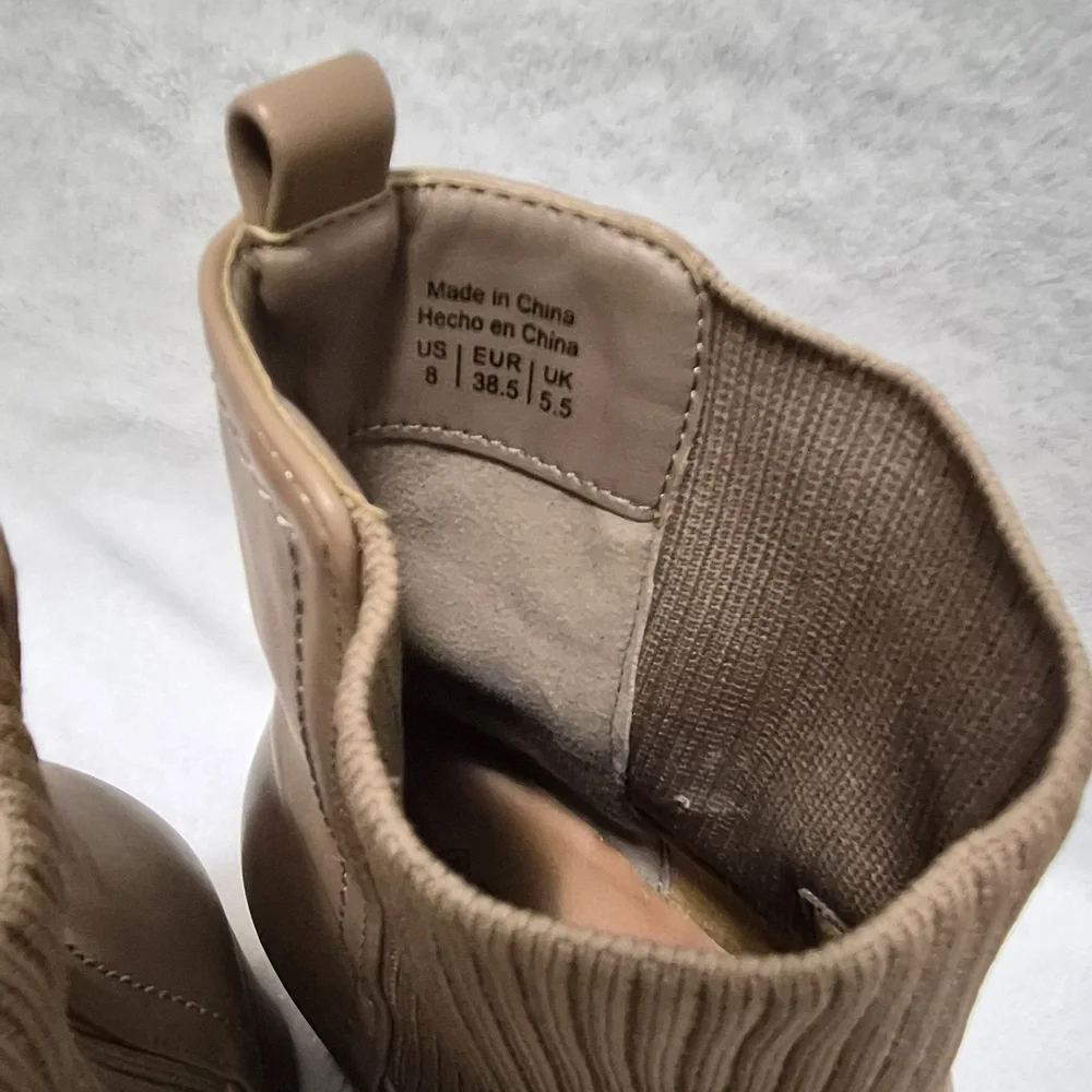 Call It Spring Beige Ankle Booties - Picture 6 of 6